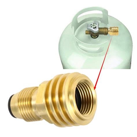 The 5-foot hose has an Excess Flow Soft Nose POL and 1/4 inch Inverted Male Flare. . 100 lb propane tank adapter home depot